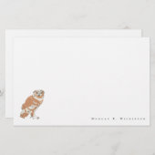 ワイズウパーソナライズされたルイラストレーション文房具セット 便箋 (正面/裏面)