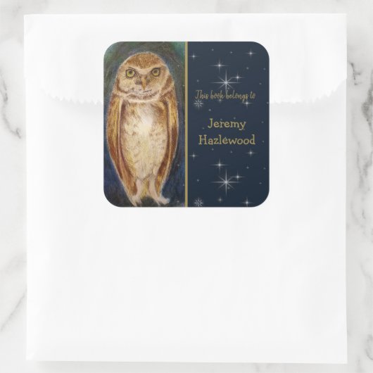 ワイズウパーソナライズされたル蔵書票エレガントシール スクエアシール (バッグ)