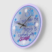 ワイズウーマン冬の時計 ラージ壁時計 (傾斜)