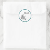 ワイズウーマン祖母与えのアドバイス漫画 ラウンドシール (バッグ)