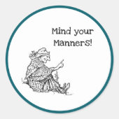 ワイズウーマン祖母与えのアドバイス漫画 ラウンドシール (正面)