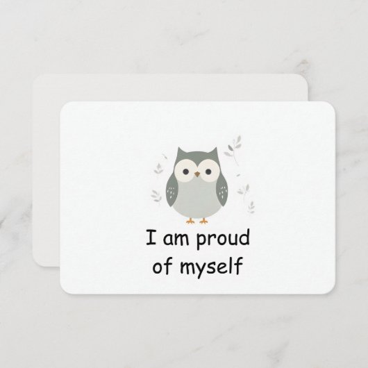 ワイズウ誇りを持ったクロウ森林動物確認カード 招待状 (正面/裏面)