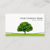 ワイズオークツリーシンボル – プロフェッショナルツリーサービス 名刺 (裏面)