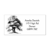 ワイズオールドオーク差出人住所ゴムスタンプ ラバースタンプ (インプリント)