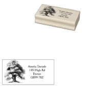 ワイズオールドオーク差出人住所ゴムスタンプ ラバースタンプ (押印)