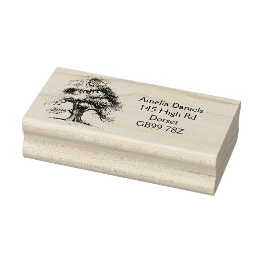 ワイズオールドオーク差出人住所ゴムスタンプ ラバースタンプ (スタンプ)