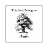 ワイズオールドオーク蔵書票ゴムスタンプ ラバースタンプ (インプリント)