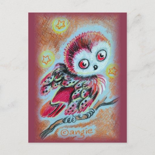 ワイズオールドフクロウ ポストカード (正面)