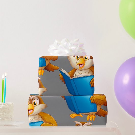 ワイズオールドフクロウ ラッピングペーパー