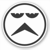 ワイズガイのロゴカスタムカットのビニールシール シール (正面)