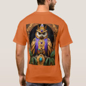 ワイズクロウシャーマンTシャツ，アメリカのインスピレーションと Tシャツ (裏面)