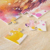 ワイズフクロウイラストレーション ジグソーパズル (側面)