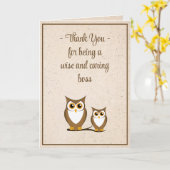 ワイズフクロウボスのデイカード カード (黄色い花)