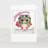 ワイズフクロウ卒業カード カード (正面)