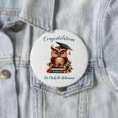 ワイズフクロウ卒業祝い 缶バッジ (インサイチュ)