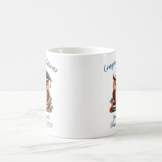 ワイズフクロウ卒業 コーヒーマグカップ (中央)