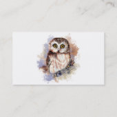ワイズフクロウ水彩鳥ロゴカスタム事業 名刺 (裏面)