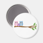 ワイズフクロウ科 マグネット (正面/裏面)