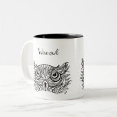 ワイズフクロウ ツートーンマグカップ (正面左)