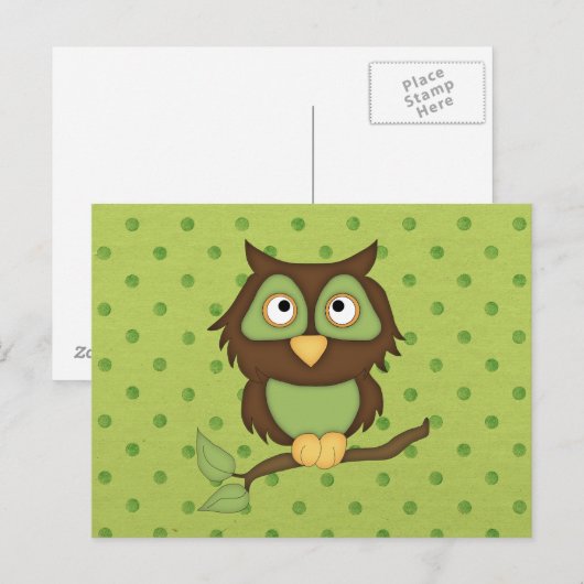 ワイズフクロウ ポストカード (正面/裏面)