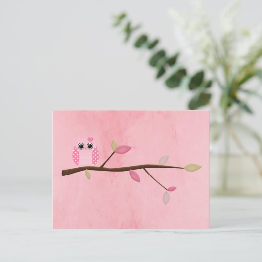 ワイズフクロウ ポストカード (スタンド正面)