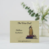 ワイズフクロウ ポストカード (スタンド正面)