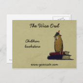 ワイズフクロウ ポストカード (正面/裏面)