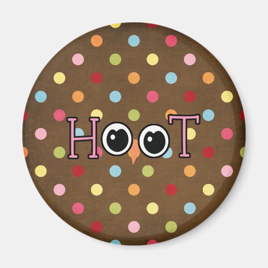 ワイズフクロウ マグネット (正面)