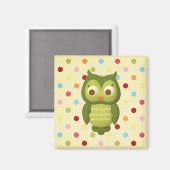 ワイズフクロウ マグネット (正面/裏面)