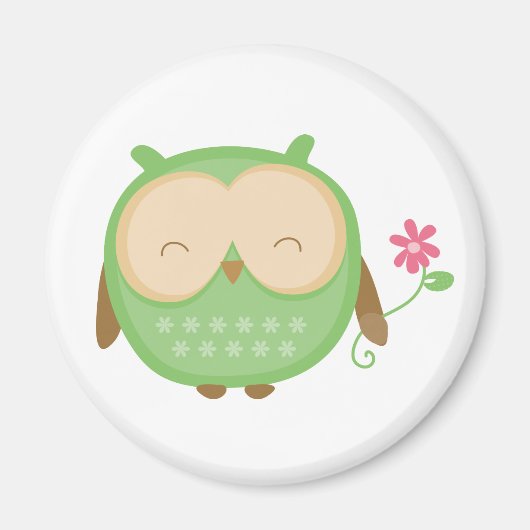 ワイズフクロウ マグネット (正面)