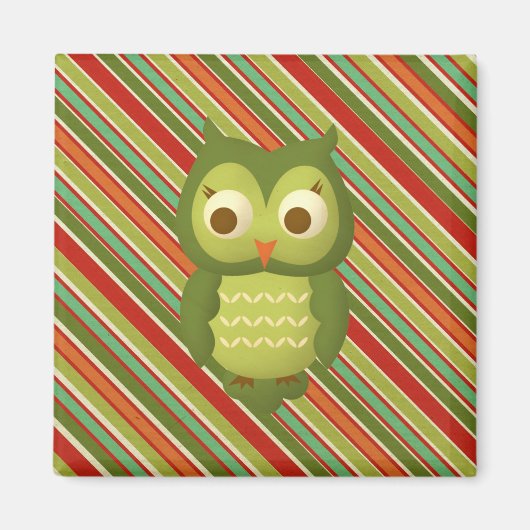 ワイズフクロウ マグネット (正面)