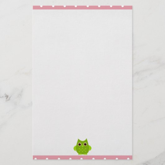 ワイズフクロウ 便箋 (正面)