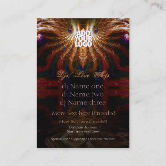 ワイズフクロルフラクタルミニフライヤー 名刺 (正面)