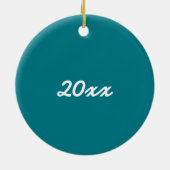 ワイズブラウンブルーメンフクロウ鳥獣バードウォッチング セラミックオーナメント (裏面)