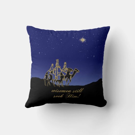 ワイズメンはまだ彼を探すMojo装飾用クッション クッション (裏面)
