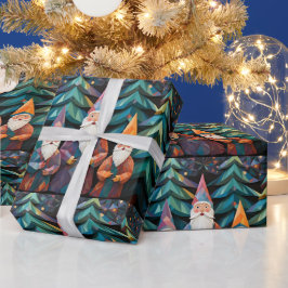 ワイズメンクリスマスパタカラフルーンエレガントクール ラッピングペーパー