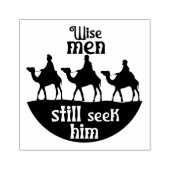 ワイズメンズキャンメルクリスマスススススクエアウッド ラバースタンプ (インプリント)