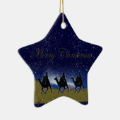ワイズメンズベツレヘムクリスマススター&スノーオーナメント セラミックオーナメント (右)