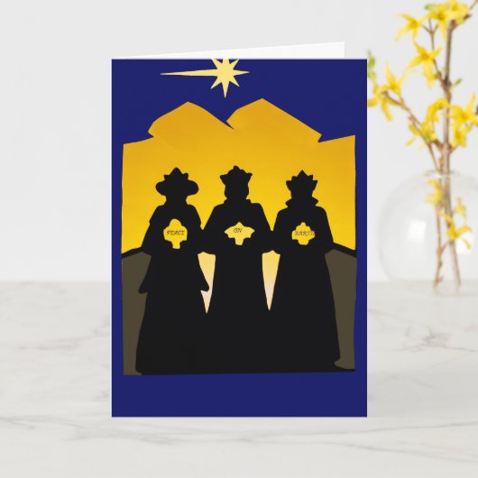 ワイズメンズ出生クリスマスグリーティングカード カード (黄色い花)