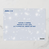 ワイズメン聖なる書物、 経典クリスマススターフォイル葉書 箔シーズンポストカード (裏面)