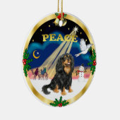 ワイズメン – ブラックとタンの騎士の王チャールズ セラミックオーナメント (右)