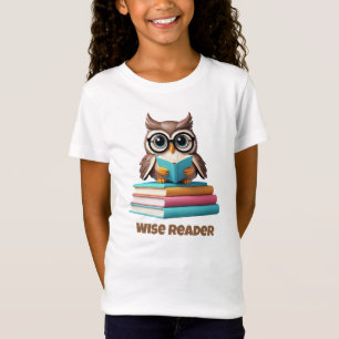ワイズリーダフクロウ読キッズシャツ Tシャツ