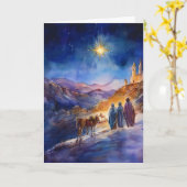 ワイズ伝統的メンズの水彩出生 カード (黄色い花)