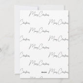 ワイズ伝統的メンズメリークリスマスホリデーカード シーズンカード (裏面)