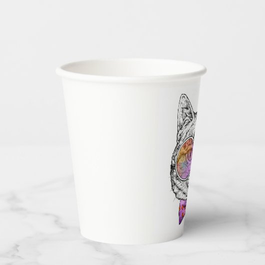 ワイズ子猫カット 紙コップ (正面)