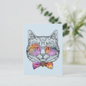 ワイズ子猫カート ポストカード (スタンド正面)