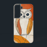 ワイズ注視点フクロウ電話ケース SAMSUNG GALAXY S22ケース<br><div class="desc">広い、好奇心に満ちた目と温自然かいトーンで、この抽象芸術フクロウのデザインはよくはしゃぐ、あなたの電話に賢いエネルギーを追加する。</div>