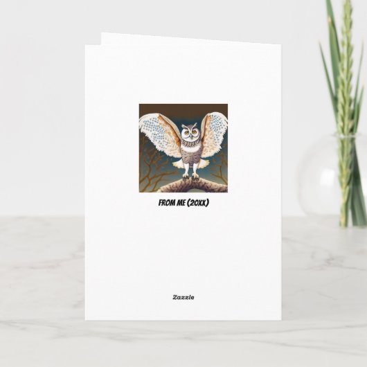 ワイズ考えフクロウ カード (裏面)