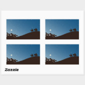 ワイズ・メンズが彼にクリスマスの長方形のシールを探す 長方形シール (シート)