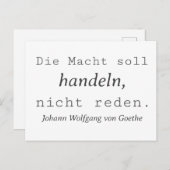 ワイセゲーテジタニヒトレデン ポストカード (正面/裏面)